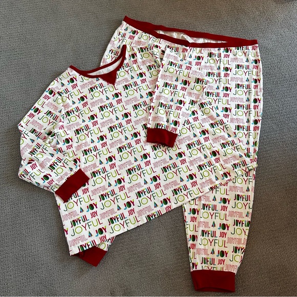 NWT Target Wondershop 4x Christmas Joyful Pajama Set - Picture 2 of 5